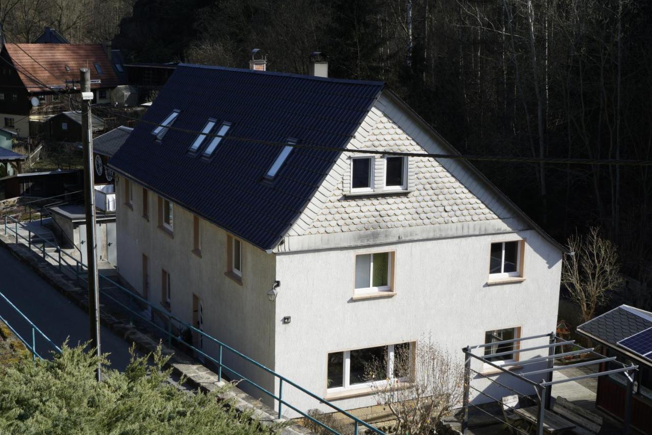 Ferienwohnung Zum Hirschgrund Schöna Екстериор снимка